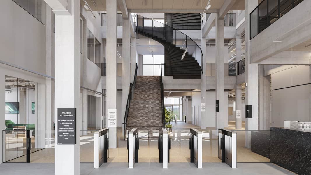 Visionsbild av fastigheten.