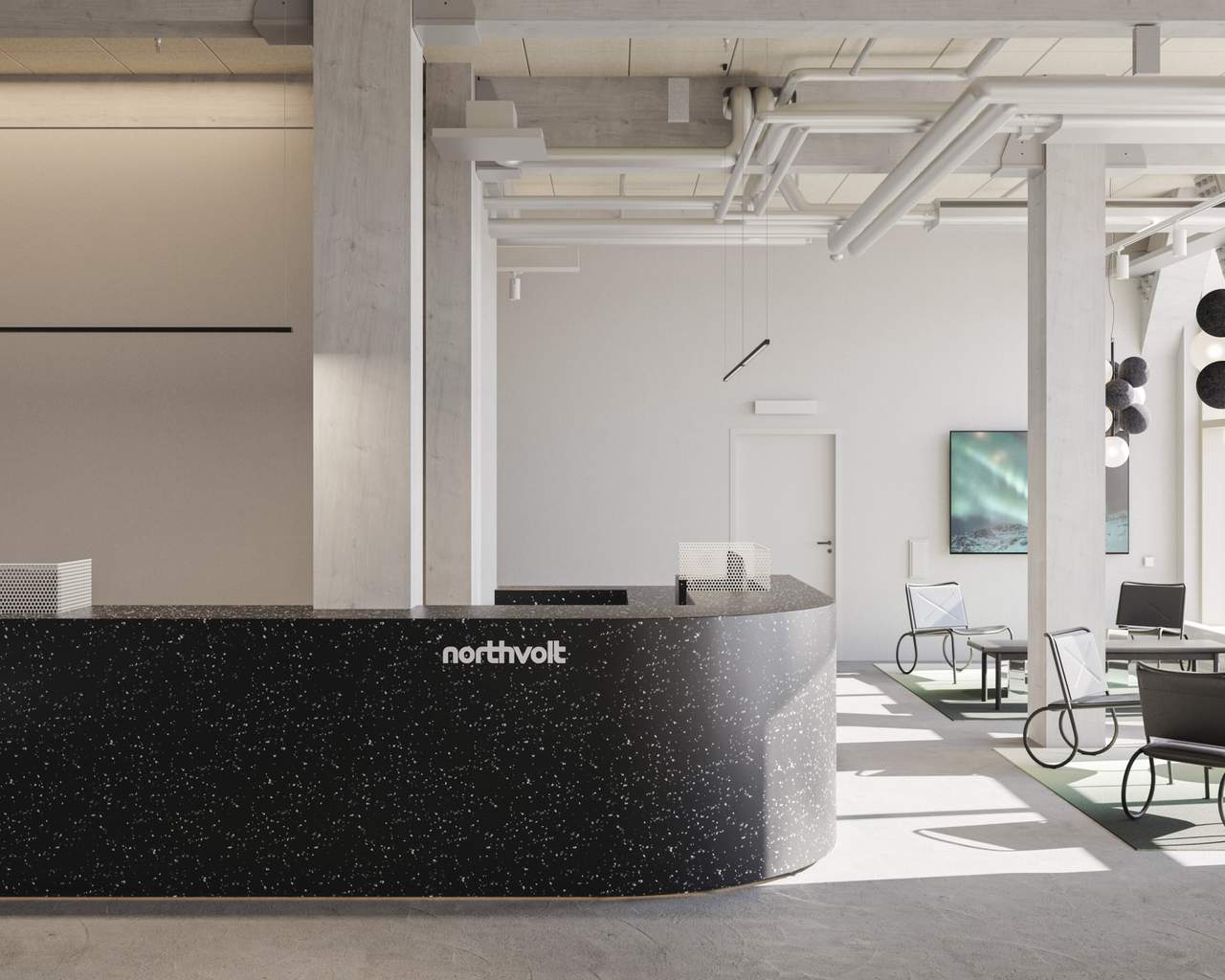 Visionsbild av takterrassen.