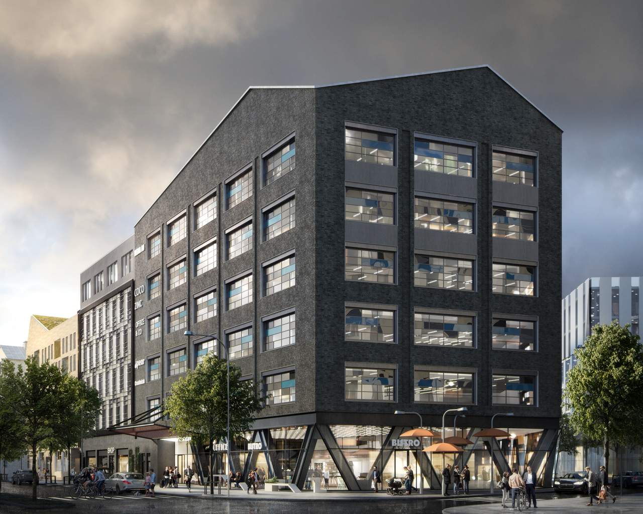 Visionsbild av fastigheten.