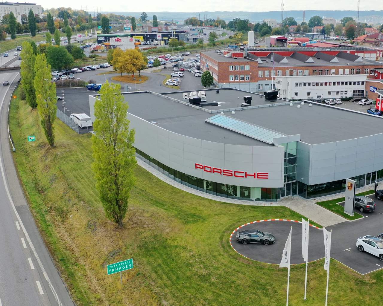 Vy över fastigheten.