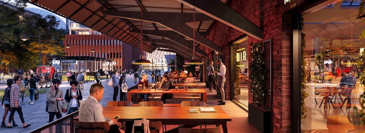 Visionsbild av uteservering.