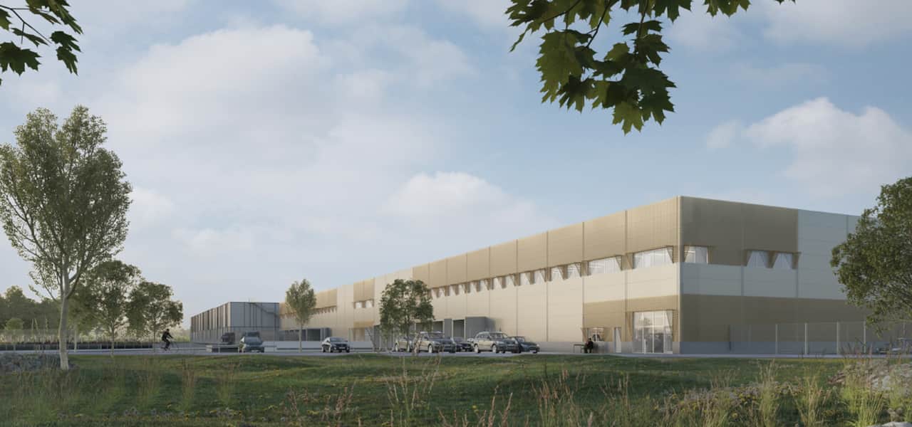 Visionsbild av fastigheten.