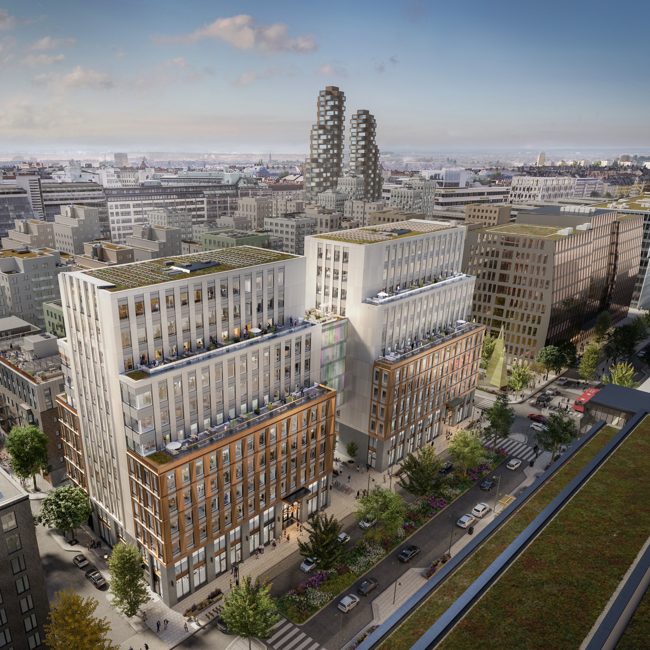 Visionsbild Hagastaden.