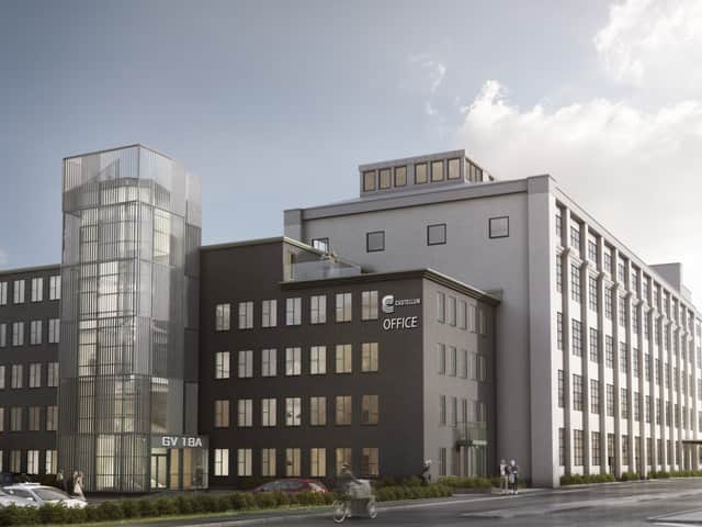 Visionsbild av fastigheten.