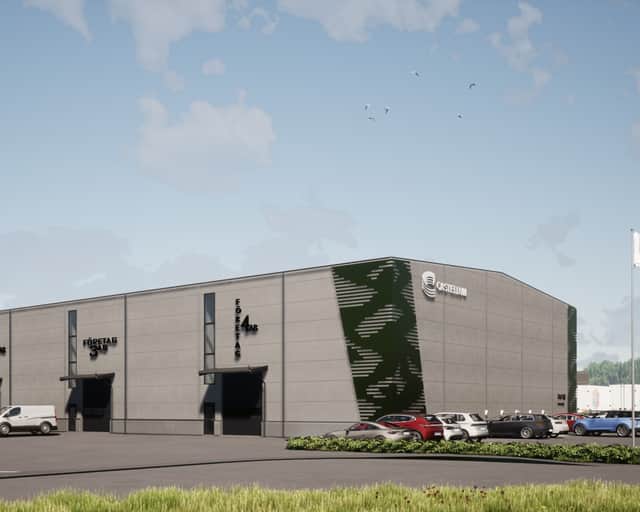 Visionsbild av fastigheten.