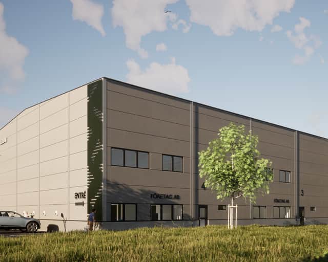 Visionsbild av fastigheten.