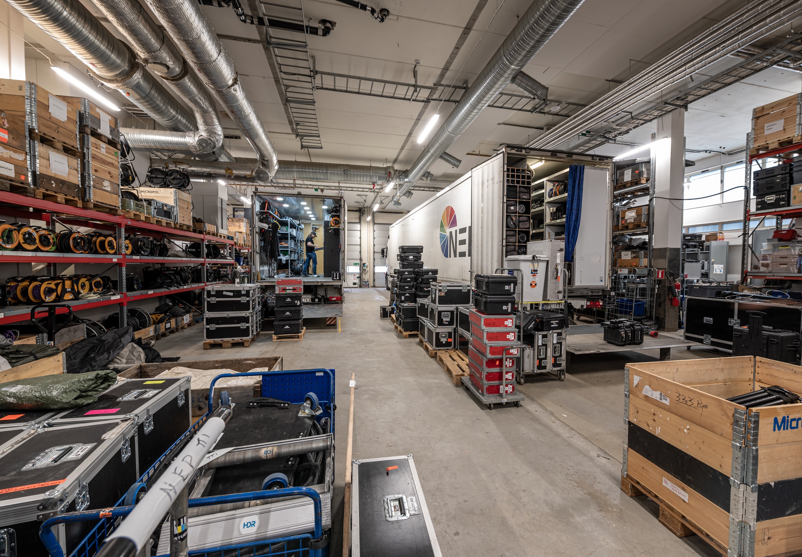 Bild över kontrollrummen på fyra hjul