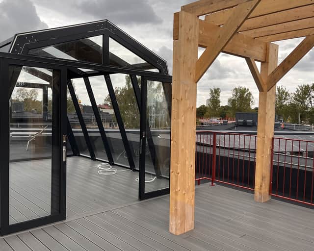 Takterrass på Källeruds Park.