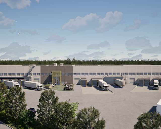 Visionsbild av fastigheten.