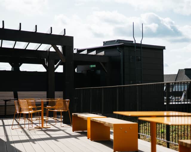 Utemöbler på takterassen