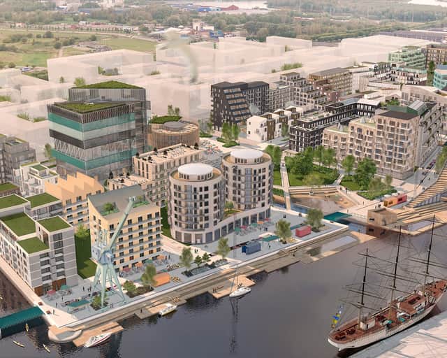 Visionsbild över området.