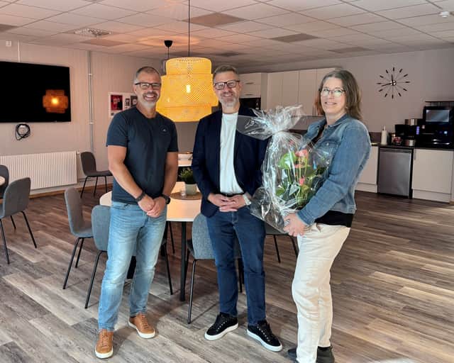 Anställda från Kiwa i deras nya fikarum