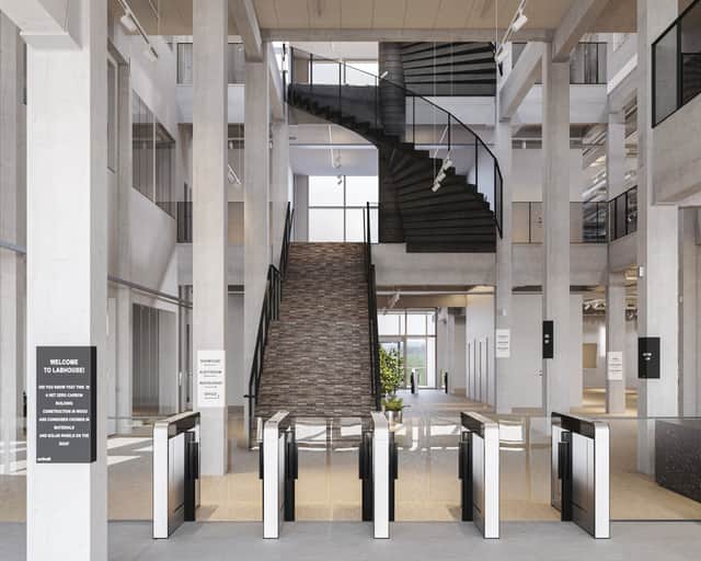 Visionsbild av fastigheten.