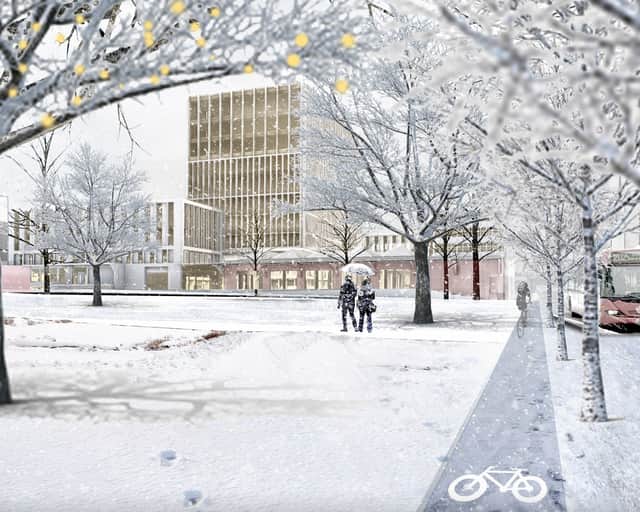 Visionsbild av området.