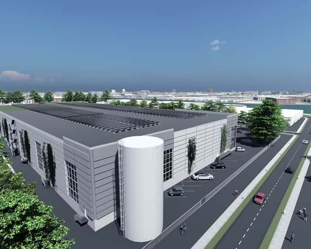 Visionsbild av fastigheten.