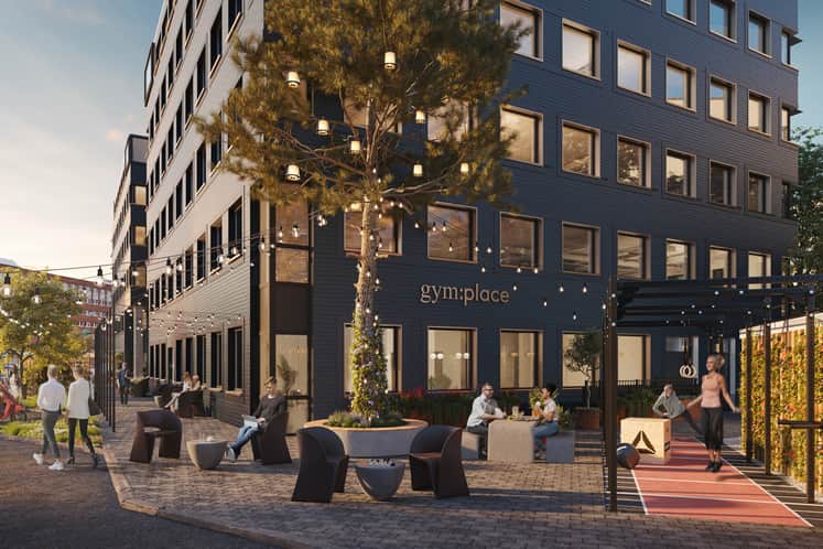 Visualisering av a:places exteriör.