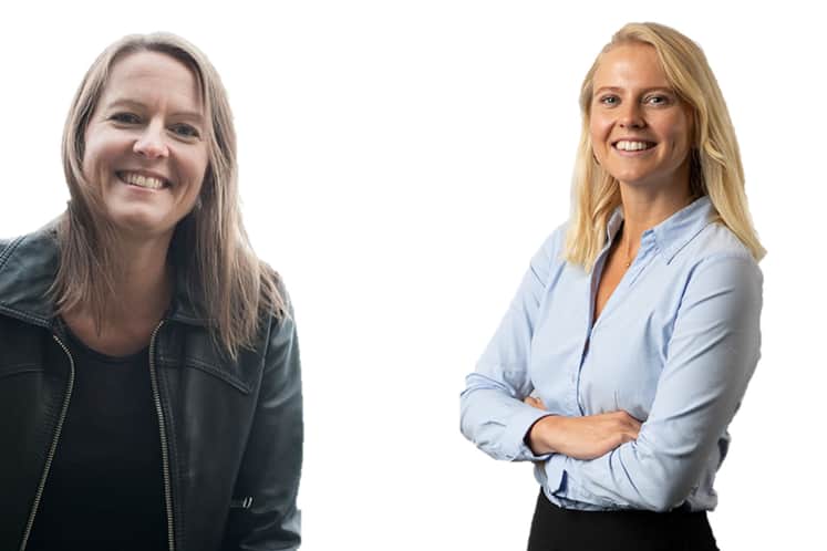 Porträtt av Maria och Lovisa.