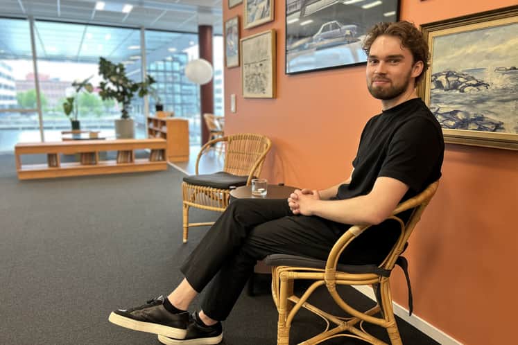 Edvin Hofling beskriver Entreprenörsgatans koncept som ett professionellt vardagsrum, med plats för avkoppling och eftertanke.