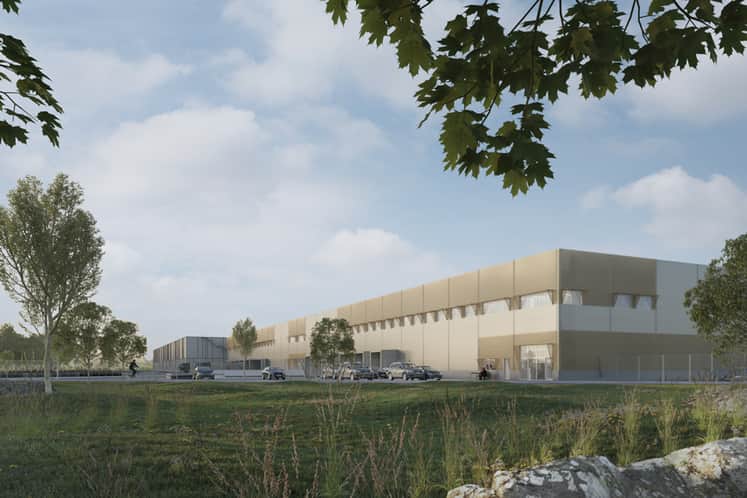 Visionsbild av fastighet.