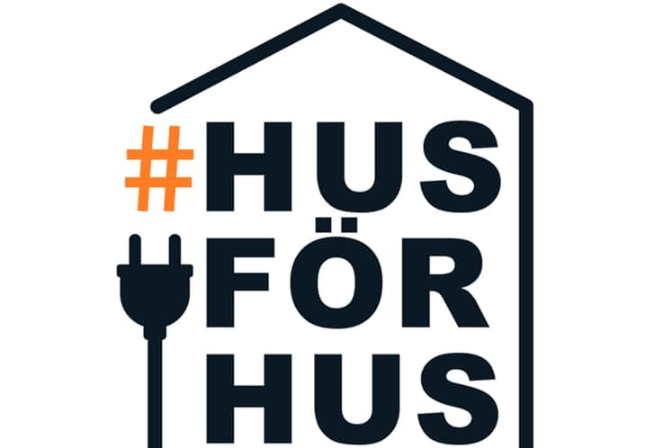 Illustration med texten Hus för hus.