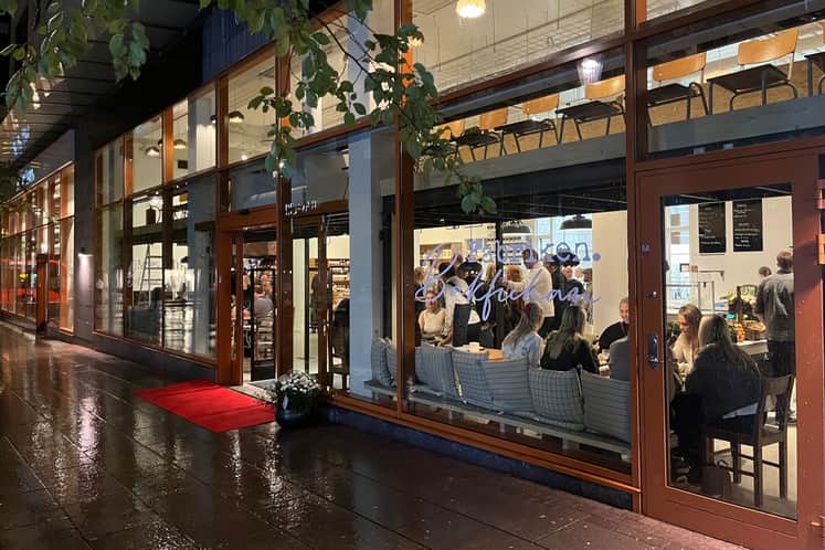 Bild över butiken och caféet Fabriken