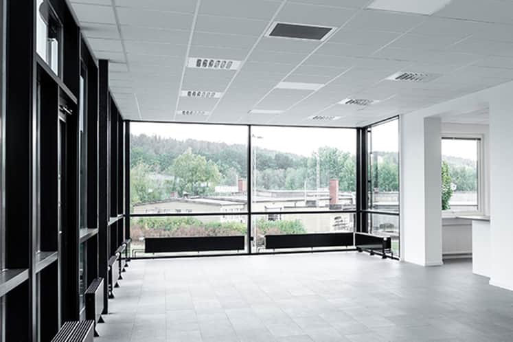 Interiörbild av kontorsyta.