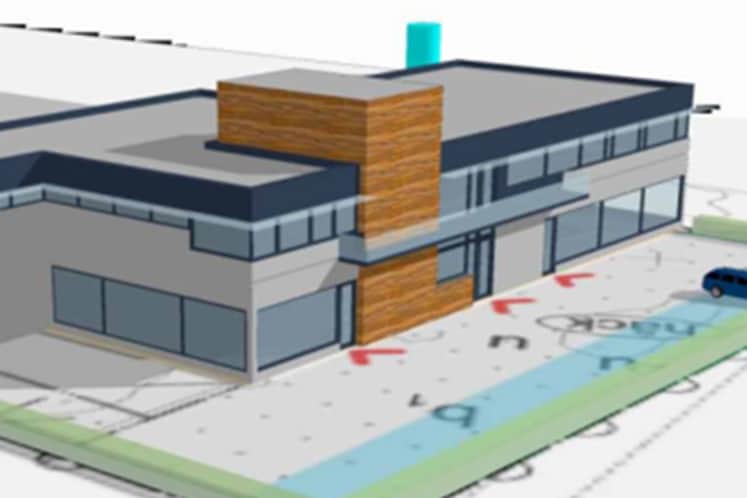 Ritning av fastigheten.