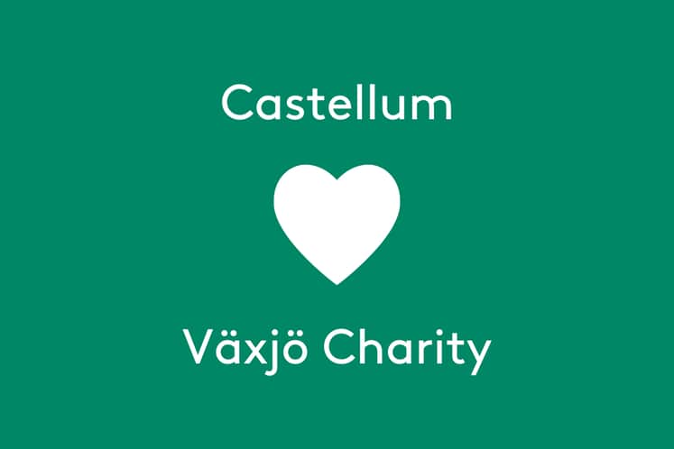 Bild med texten "Castellum <3 Växjö Charity"