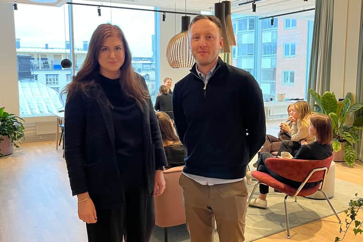 Stéphanie Ljungberg och Gustav Sköld