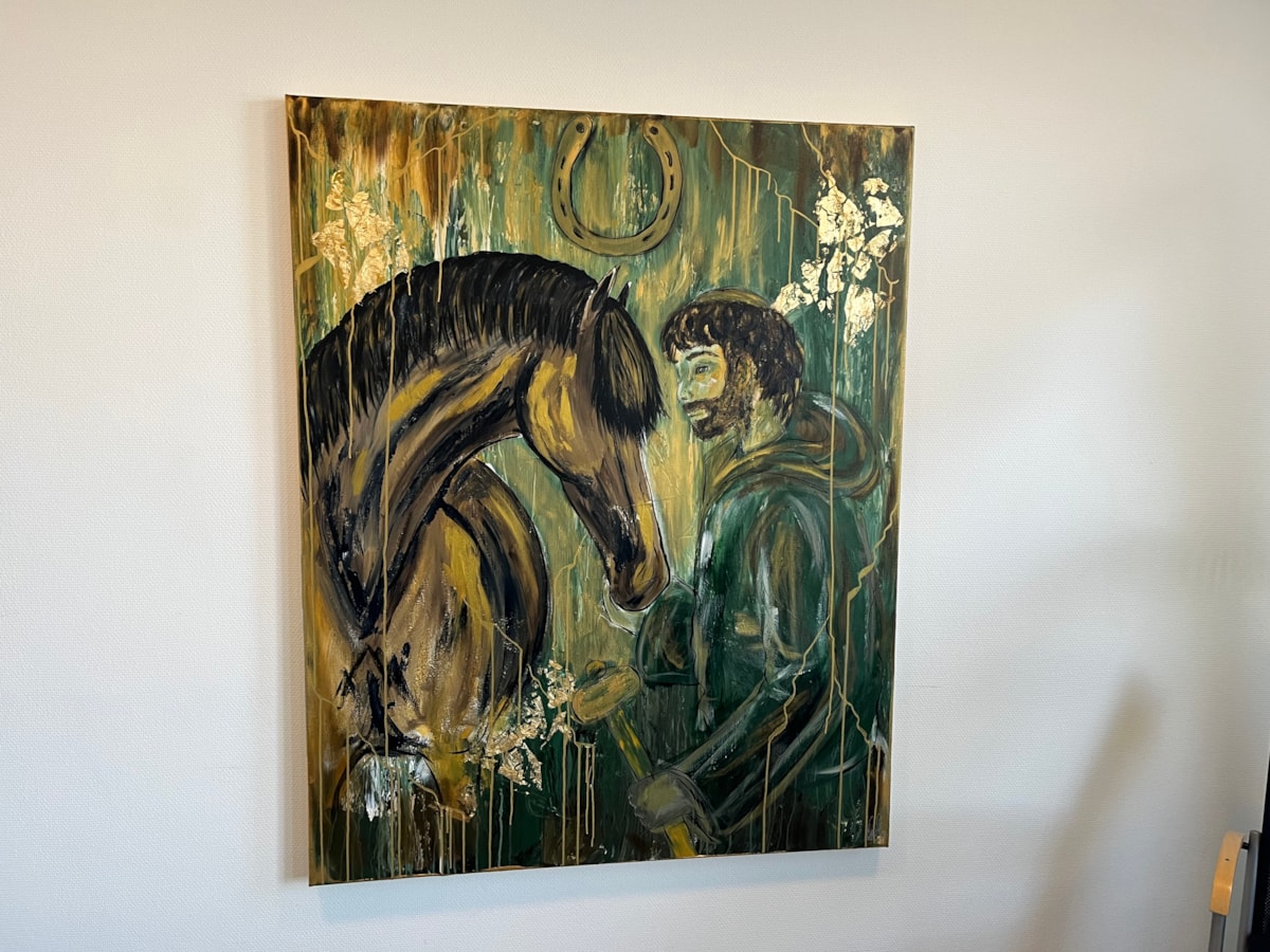 V&auml;gg med h&auml;sttavla.