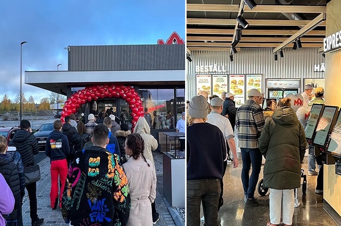 Ringlande k&ouml;er under invigningen.