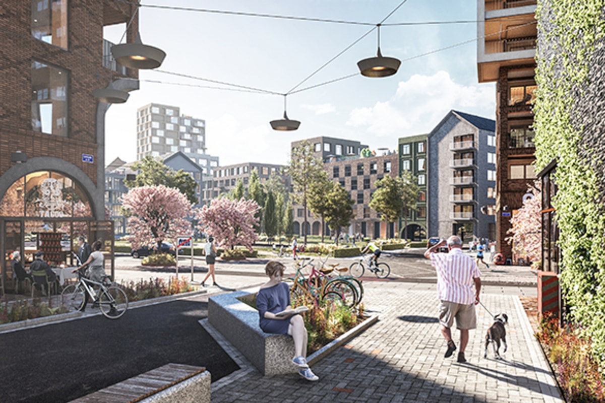 Visualisering av torgmilj&ouml;.