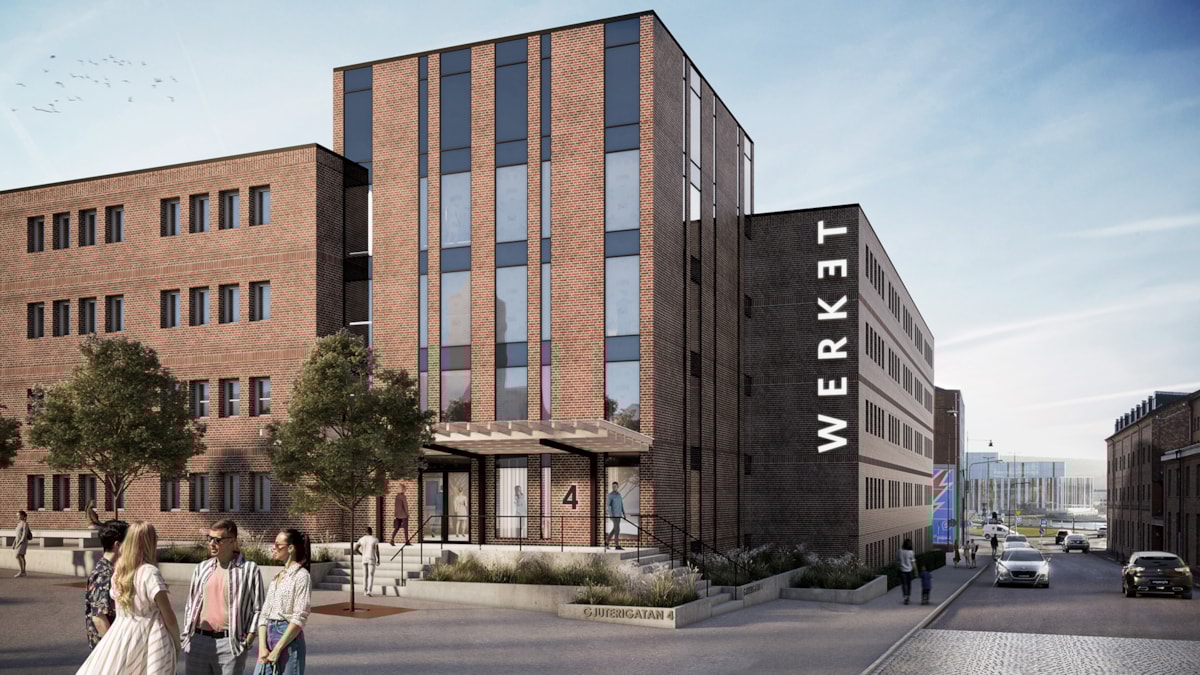 Visualisering av fastigheten exteri&ouml;rt.