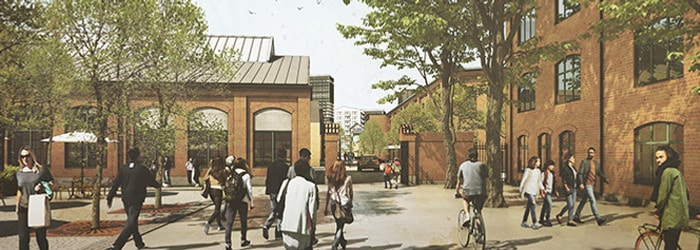 Visionsbild &ouml;ver utemilj&ouml; i Kopparlunden.